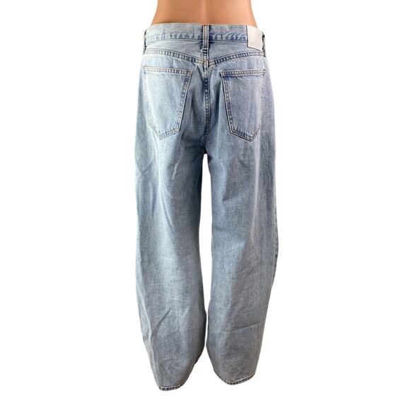 Aritzia Denim Forum Farrah Blue High Wasted Wide Leg Baggy Denim Jeans Pants 29 - Picture 2 of 4